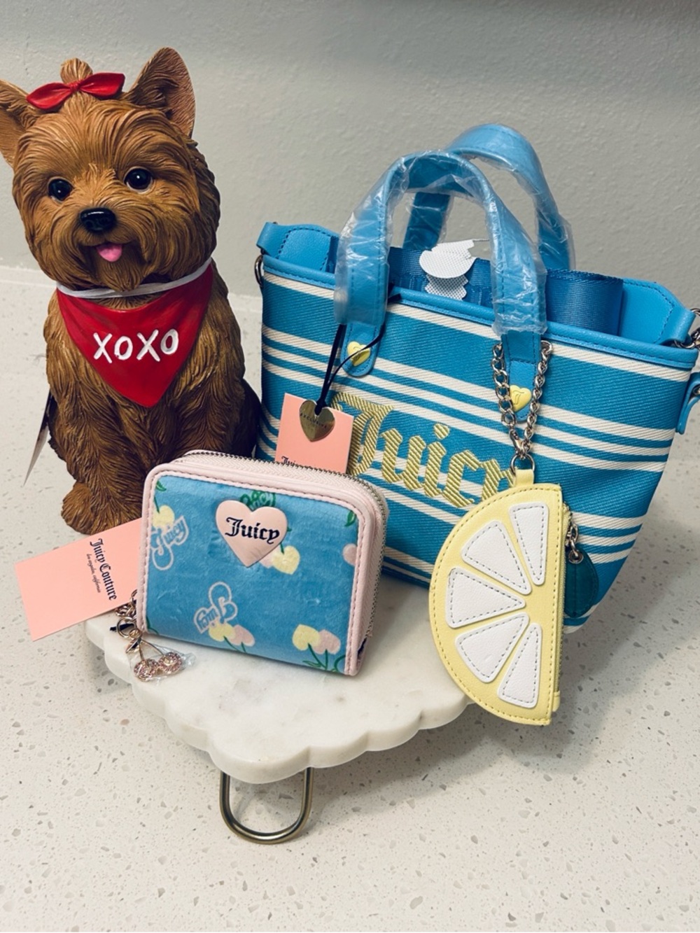 🍋 Lemon Paradise Bag & Gelato Wallet Bundle Juicy Couture NWT🍒